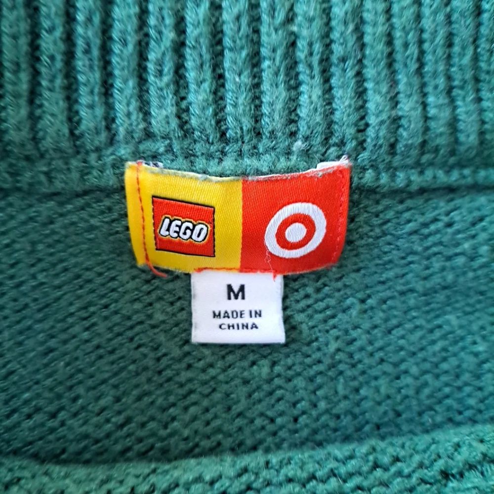 Men's Textured Sweater LEGO Collection x Target Green Medium